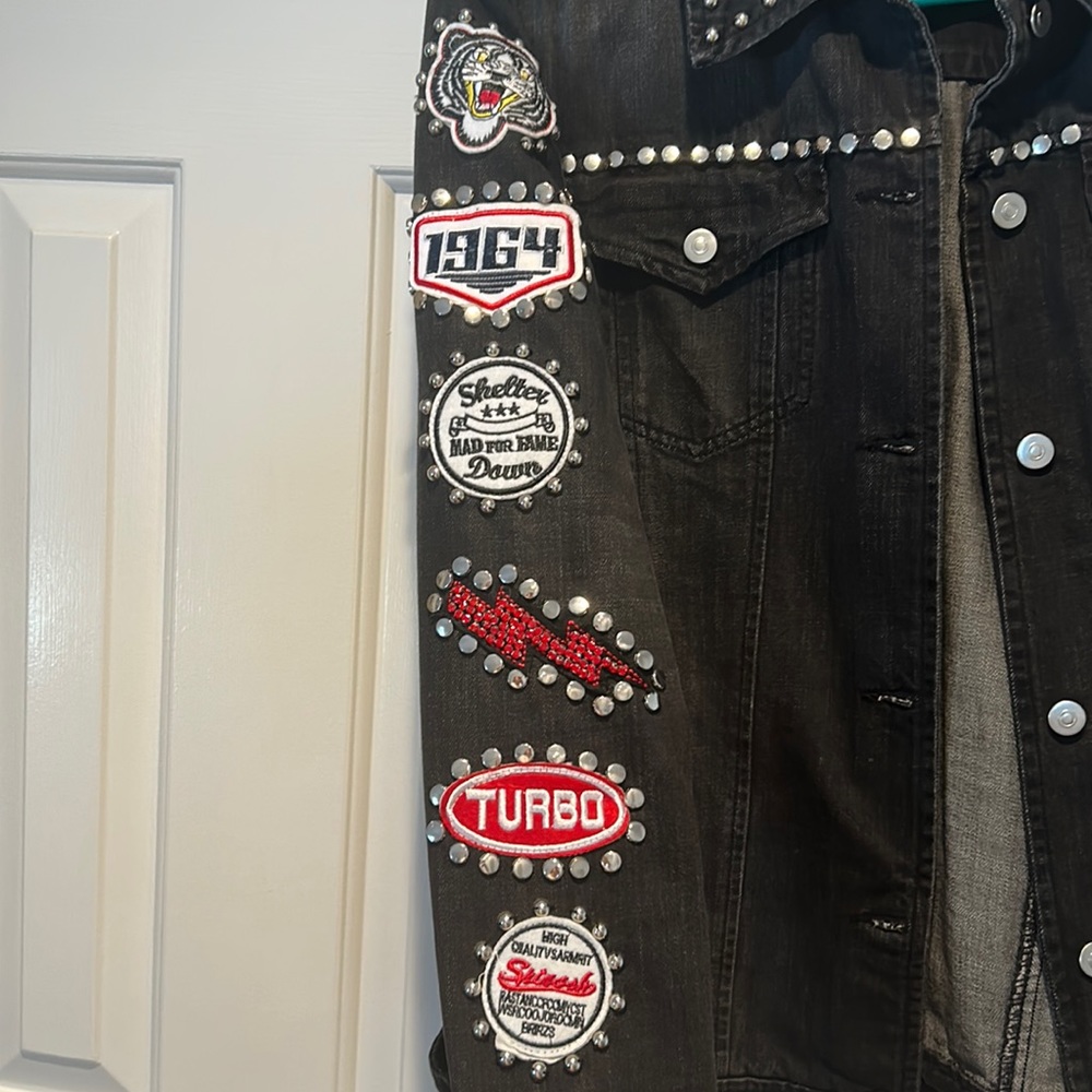 Blue Revival Patchwork Jean Jacket - image 2